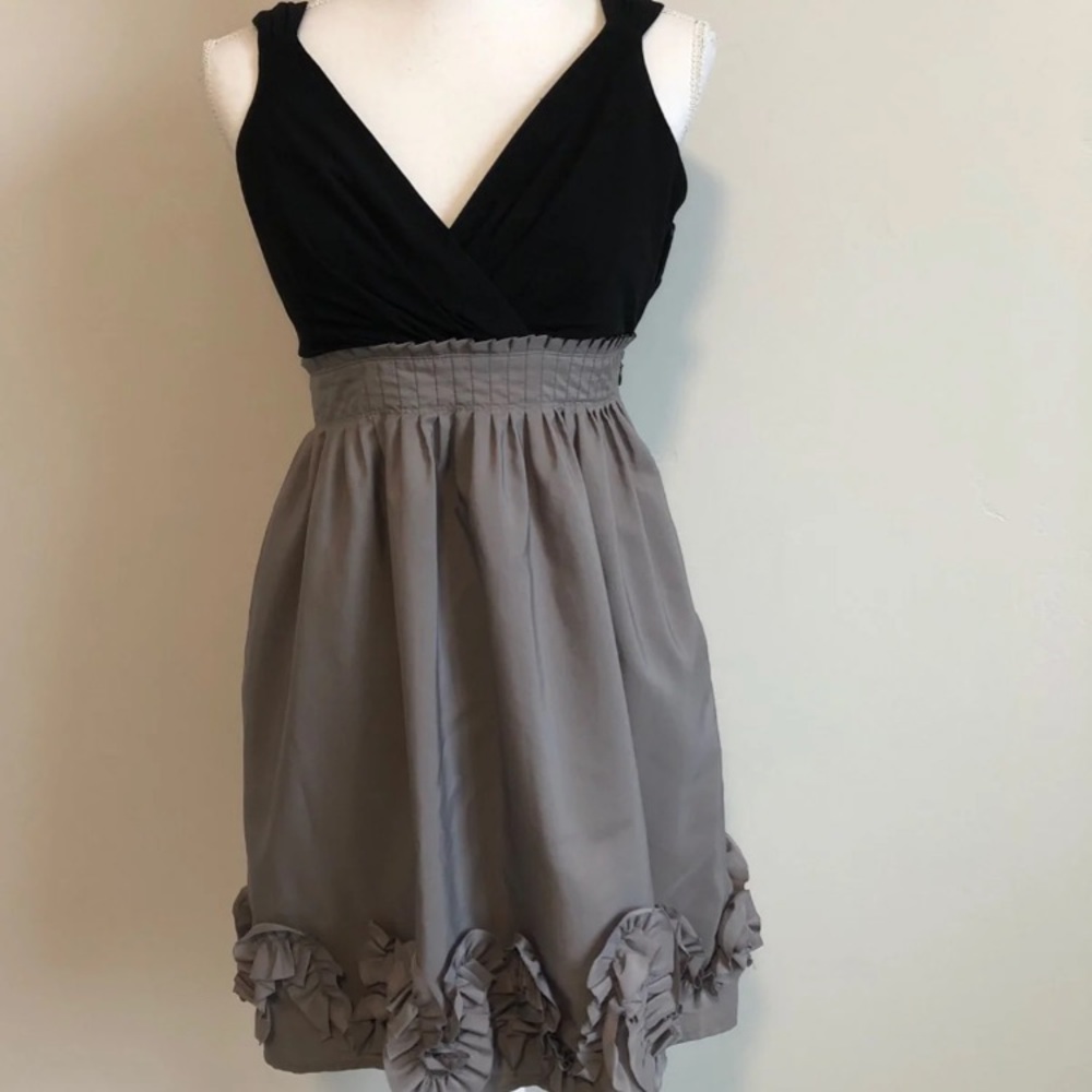 Black & Gray Cocktail Dress